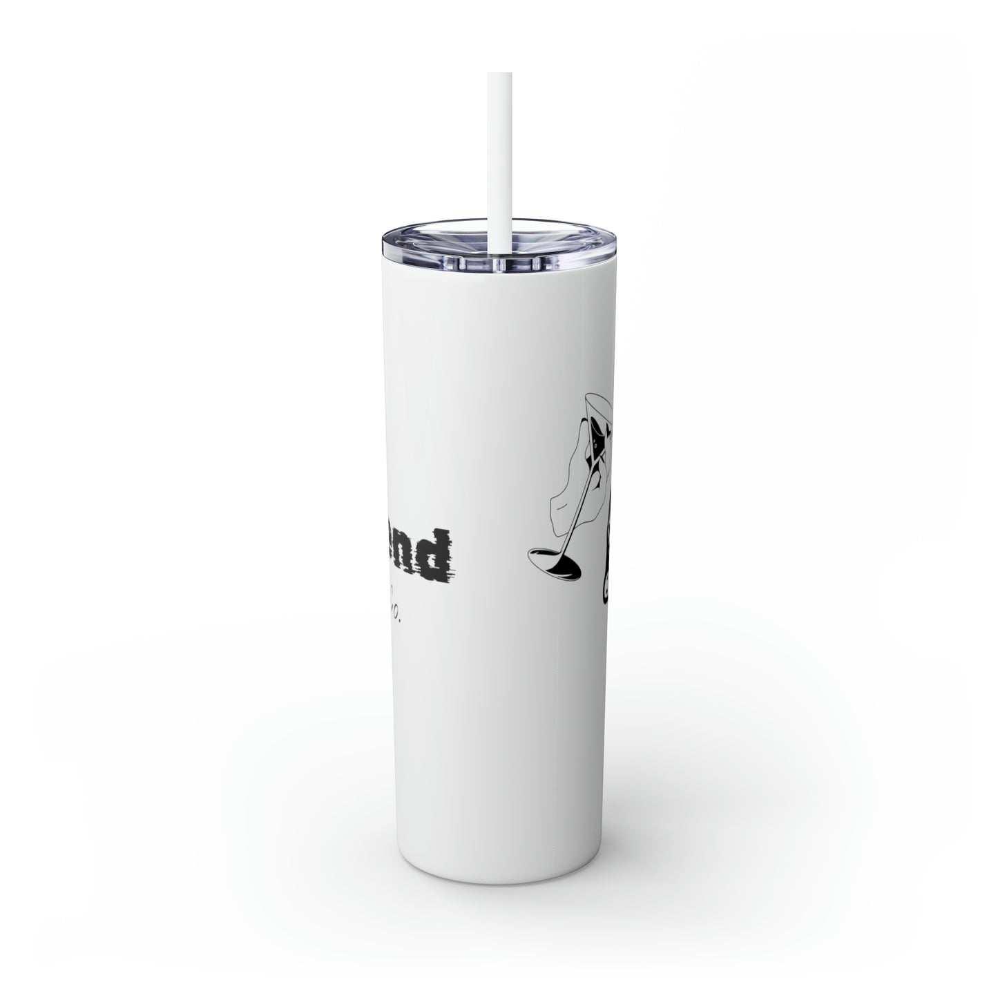 Skinny Tumbler with Straw, 20oz